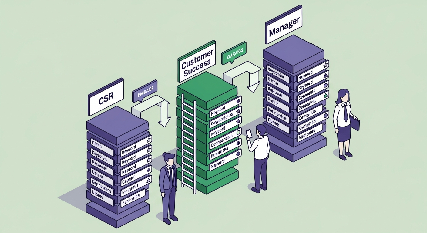 Keywords by Role: CSR, Customer Success Manager, and Support Lead