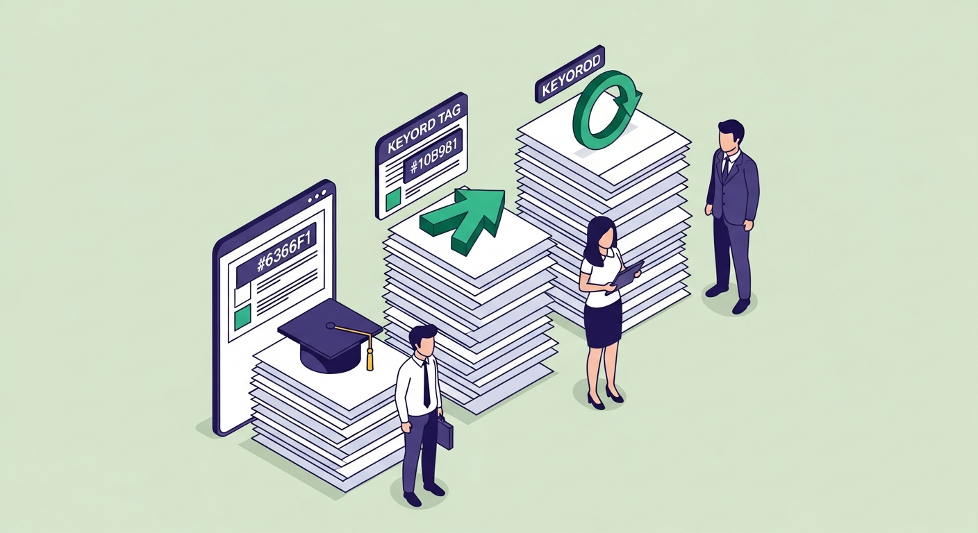 Resume objective examples by career stage — three document stacks labeled entry-level, career changer, and returner