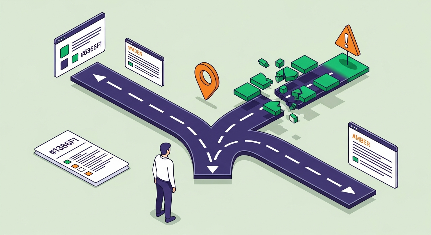 Fork in road diagram showing when reverse chronological resume format helps versus when it creates friction
